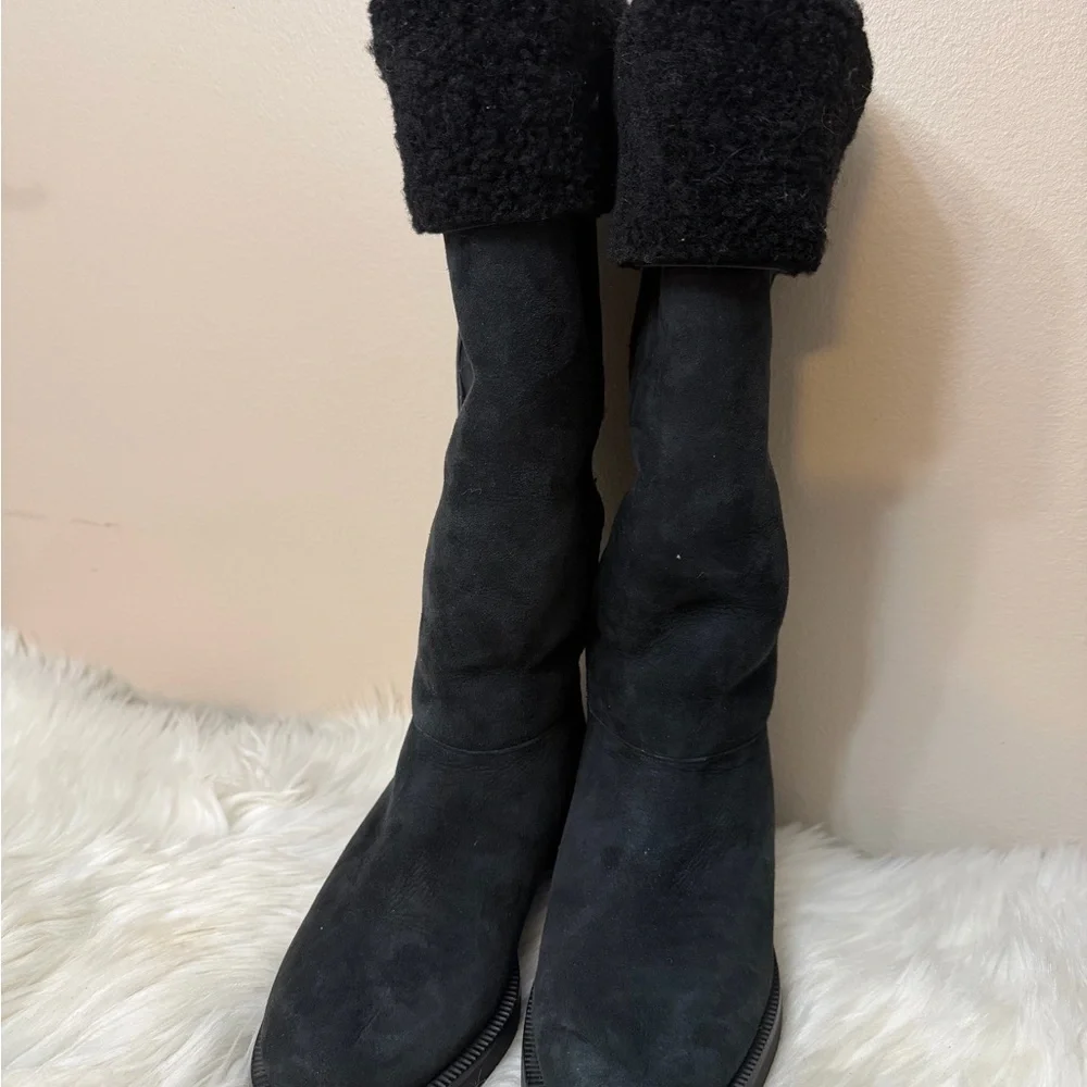 Coach Black Sheerling western boots
